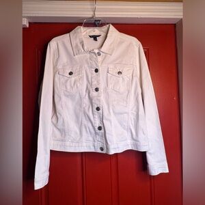 Baccini White Denim Jacket